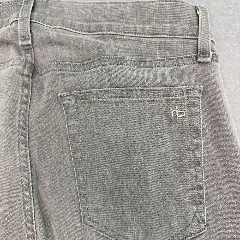 Rag & Bone Jeans Mens 32x34 Aged Gray Fit 1 Skinny Leg Button Fly Made in USA - Picture 6 of 11